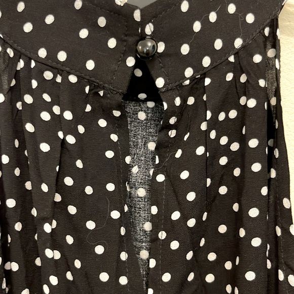 KARA AND KATE Black and White Polka Dot Halter Maxi Dress - Picture 8 of 8